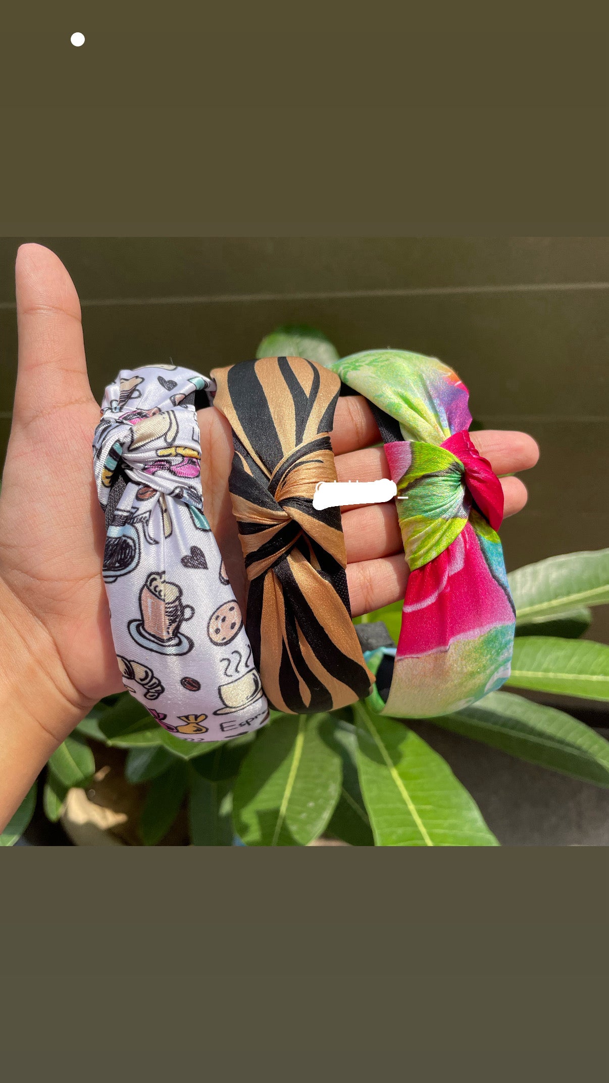 Printed Knotted headband