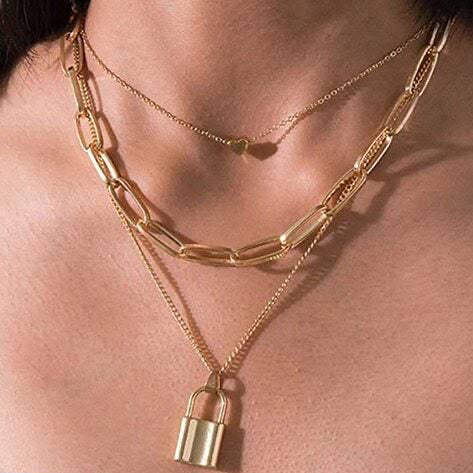 Gold Triple Layer Necklace