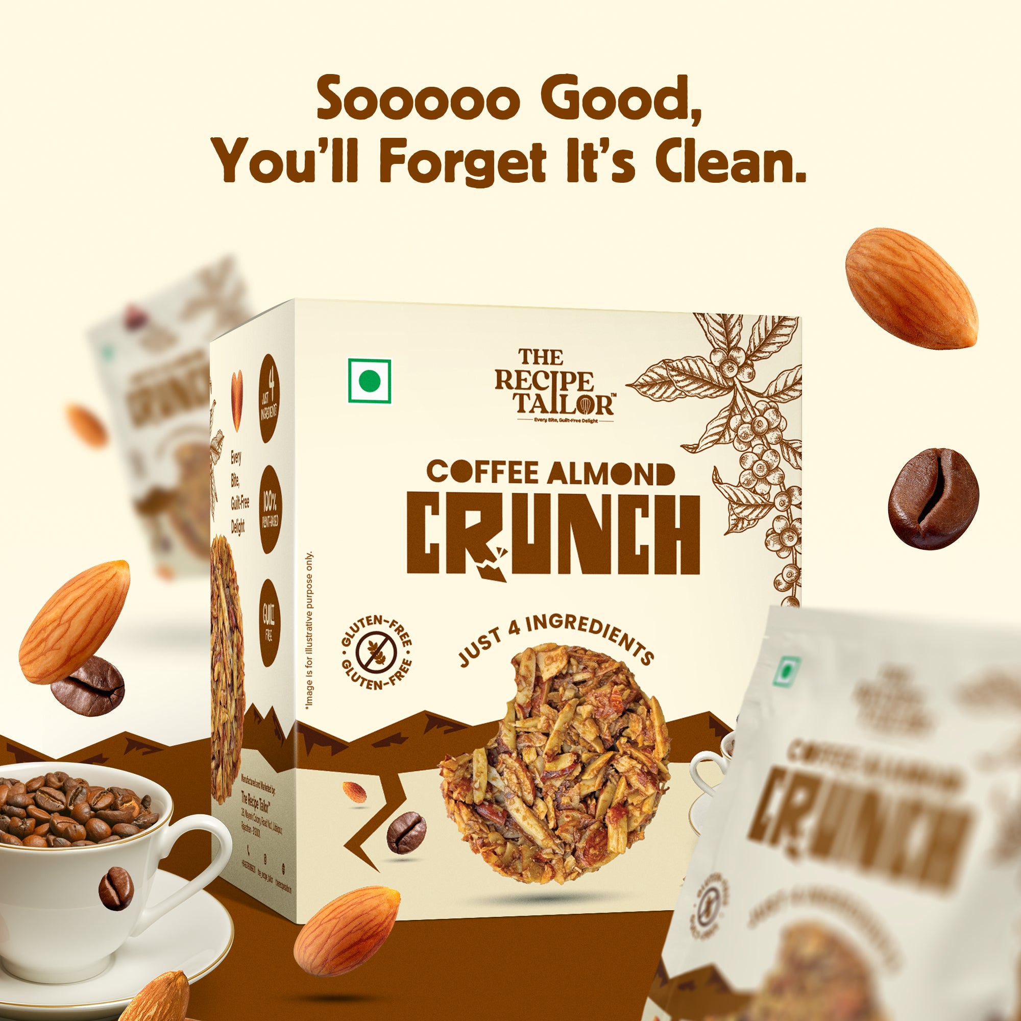 Coffee Almond Crunch - Pack of 3