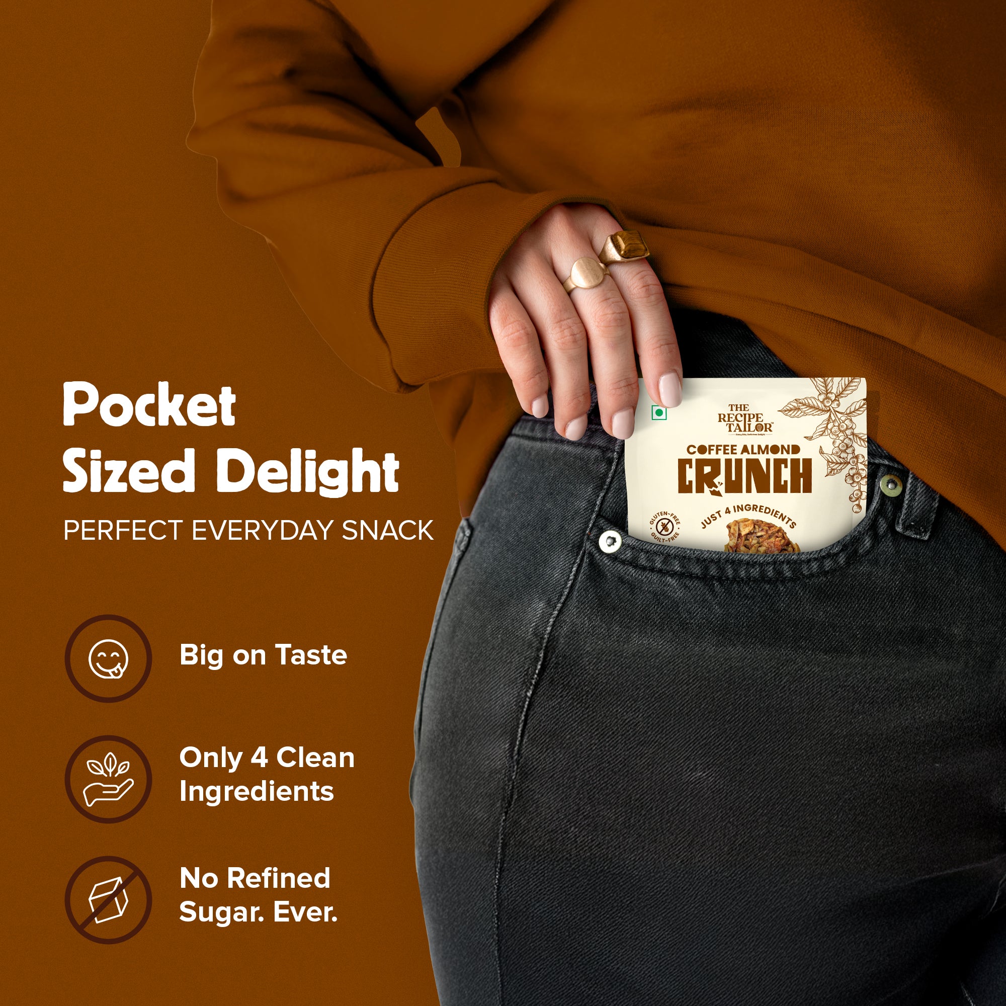 Coffee Almond Crunch - Pack of 3