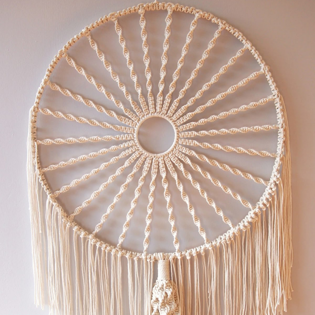 Macramé Sunburst Wall Hanging – Boho Statement Piece